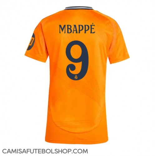 Camisa de time de futebol Real Madrid Kylian Mbappe #9 Replicas 2º Equipamento Feminina 2024-25 Manga Curta